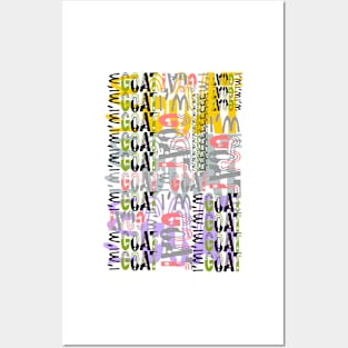 I am GOAT (the abstract) Posters and Art